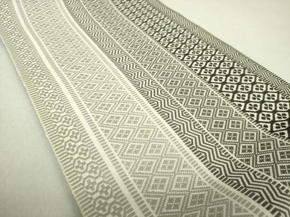 平和屋着物●本場筑前博多織　八寸名古屋帯　吉祥間道　正絹　逸品　未使用　DAAU5455ps