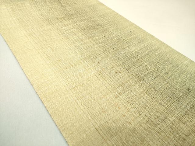 平和屋着物▽西陣 じゅらく謹製 両面太鼓柄袋帯 スリーシーズン帯 春夏秋 手織 漢方薬草染 もじり織 金糸 証紙付き 逸品 未使用 DAAU5491ps