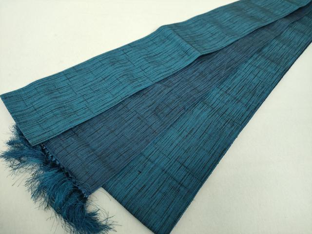 平和屋着物●男性　本場筑前博多織　両面　角帯　霞文　正絹　逸品　未使用　DAAU5523ps