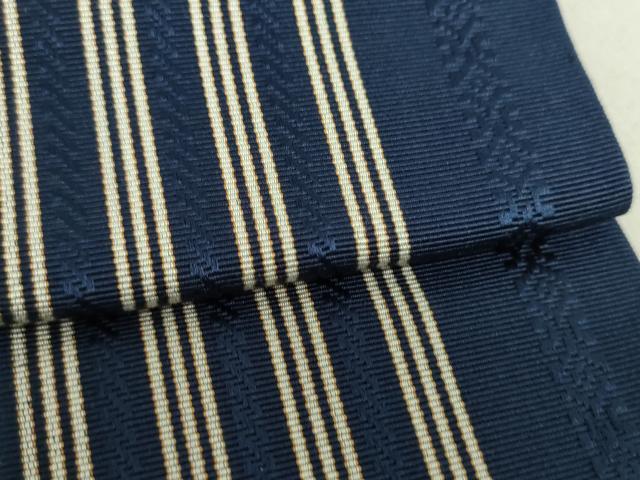 平和屋着物●男性 本場筑前博多織 角帯 間道 正絹 逸品 DAAU5529ps