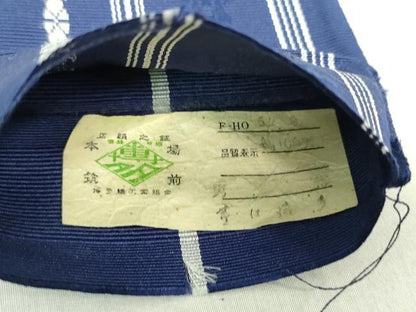 平和屋着物●男性 本場筑前博多織 両面 角帯 献上 証紙付き 正絹 逸品 DAAU5539ps