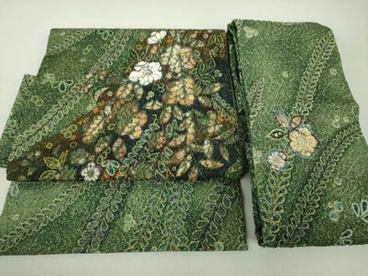 平和屋着物●つけ帯　手描き　辻が花　正絹　逸品　DAAU5552ps