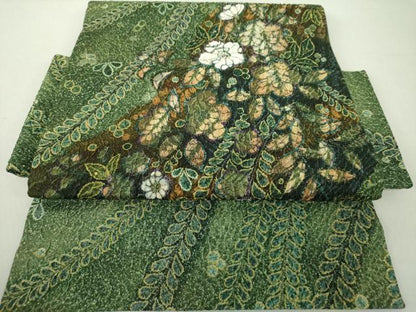平和屋着物●つけ帯　手描き　辻が花　正絹　逸品　DAAU5552ps