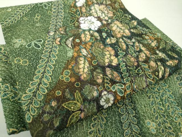 平和屋着物●つけ帯　手描き　辻が花　正絹　逸品　DAAU5552ps