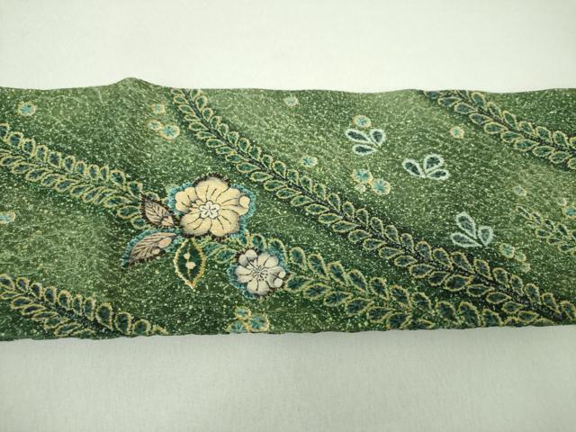 平和屋着物●つけ帯　手描き　辻が花　正絹　逸品　DAAU5552ps
