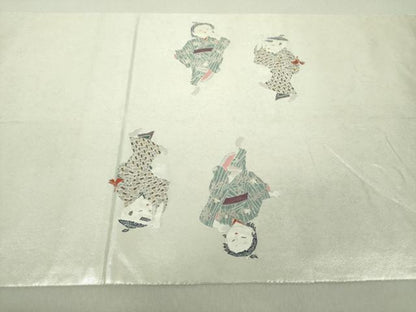 平和屋着物●加賀友禅の巨匠 初代 由水十久 西陣 長嶋成織物 ながしま帯 太鼓柄袋帯 晴れの日 瀞銀錦 銀座おゝぎ屋扱い 逸品 DAAU5566ps