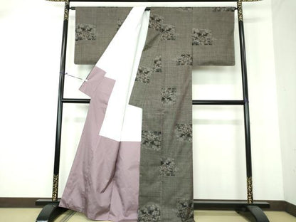 平和屋着物●本場大島紬 7マルキ 風景文 正絹 逸品 未使用 DAAU5581ps