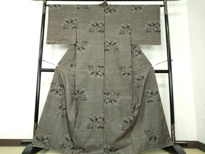 平和屋着物●本場大島紬 7マルキ 風景文 正絹 逸品 未使用 DAAU5581ps