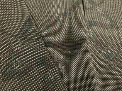 平和屋着物●本場大島紬　7マルキ　鬘帯花文　正絹　逸品　DAAU5596ps