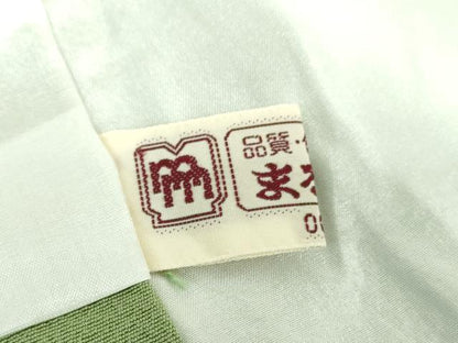 平和屋着物●上質な色無地 若葉色 まるやま扱い 正絹 逸品 DAAU5606ps