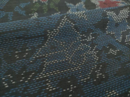 平和屋着物●本場大島紬　風景花文　正絹　逸品　DAAU5627ps