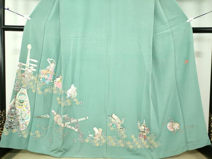 平和屋着物●本加賀友禅作家 上田修壮 色留袖 七福神 証紙付き 正絹 逸品 DAAU5644ps