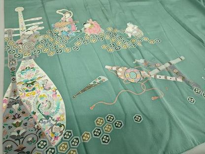 平和屋着物●本加賀友禅作家 上田修壮 色留袖 七福神 証紙付き 正絹 逸品 DAAU5644ps