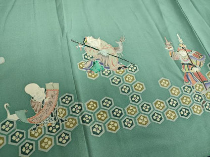 平和屋着物●本加賀友禅作家 上田修壮 色留袖 七福神 証紙付き 正絹 逸品 DAAU5644ps