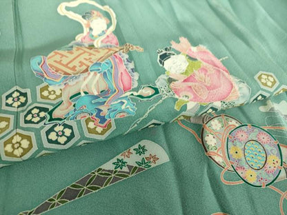 平和屋着物●本加賀友禅作家 上田修壮 色留袖 七福神 証紙付き 正絹 逸品 DAAU5644ps