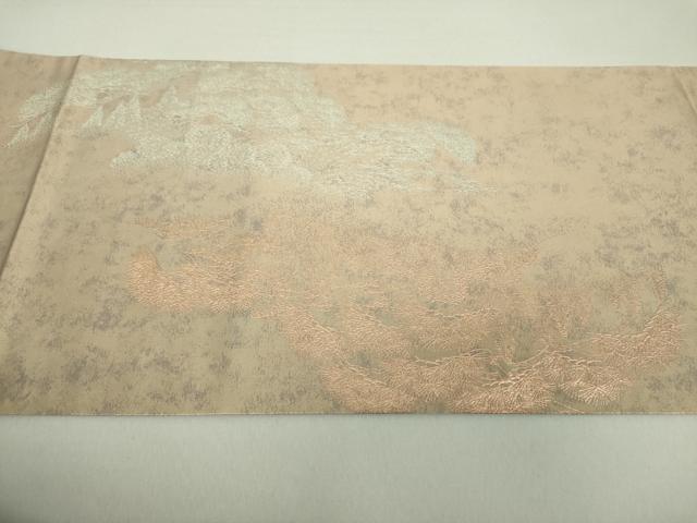 平和屋着物●金彩友禅　卓越技能者・名工・和田光正　太鼓柄袋帯　光彩箔　日本風景　金銀彩　引箔　正絹　逸品　DAAU5716ps