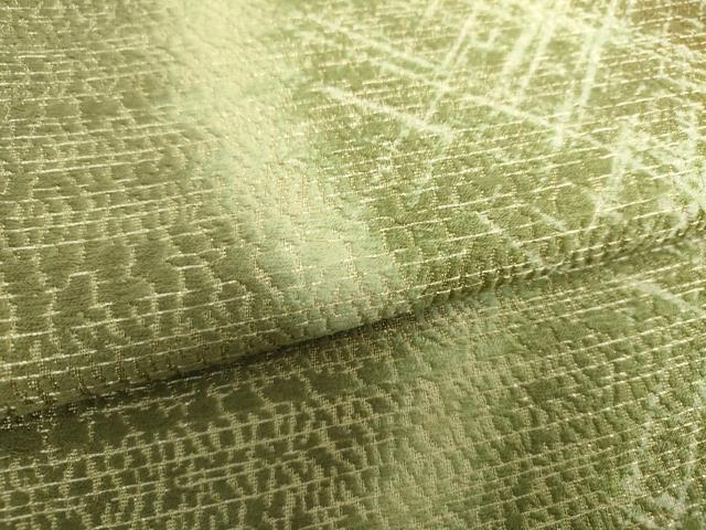 平和屋着物●全通柄袋帯 霞文 金糸 正絹 逸品 DAAU5745ps