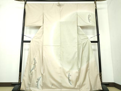 平和屋着物●本場染大島紬 訪問着 蔦の葉文 暈し染め 金彩 正絹 逸品 DAAU5781ps