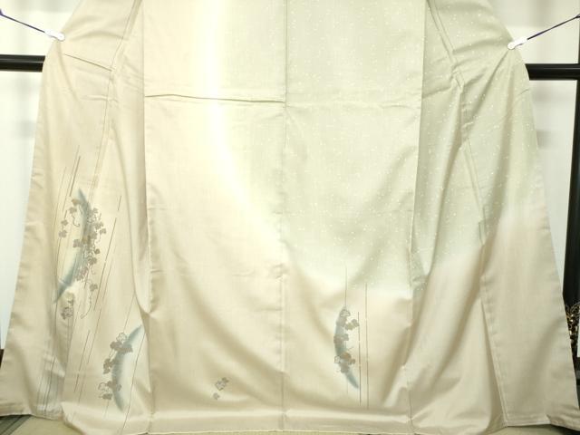平和屋着物●本場染大島紬 訪問着 蔦の葉文 暈し染め 金彩 正絹 逸品 DAAU5781ps