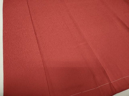 平和屋着物●上質な色無地 赤錆色 正絹 逸品 未使用 DAAU5782ps