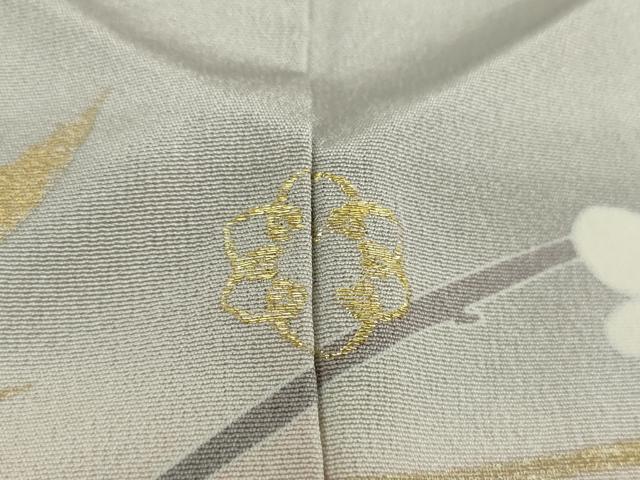 平和屋着物●訪問着　枝花文　暈し染め　金銀彩　正絹　逸品　DAAU5792ps