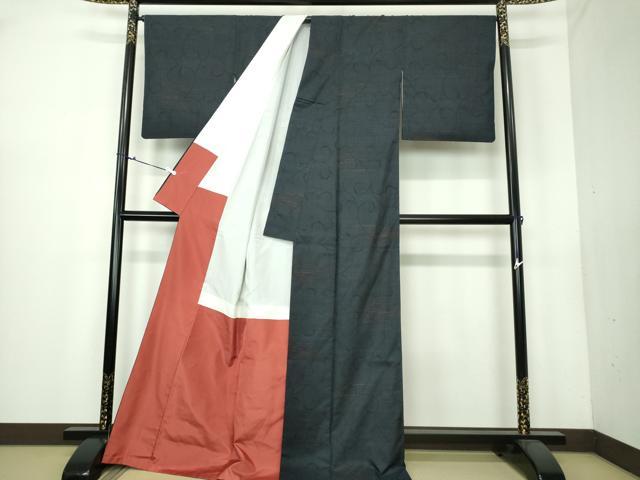 平和屋着物●本場大島紬　7マルキ　唐草文　正絹　逸品　DAAU5795ps