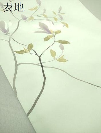 平和屋着物●塩瀬　九寸名古屋帯　木蓮　正絹　逸品　DAAU5851ps