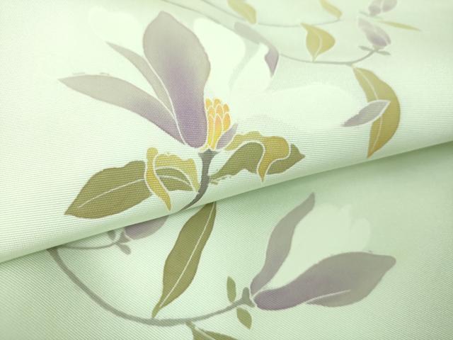 平和屋着物●塩瀬　九寸名古屋帯　木蓮　正絹　逸品　DAAU5851ps
