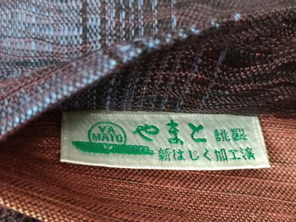 平和屋着物▽六通柄袋帯　スリーシーズン帯　春　夏　秋　すくい織　葡萄蔦の葉文　金彩　やまと誂製　正絹　逸品　DAAU5902ps