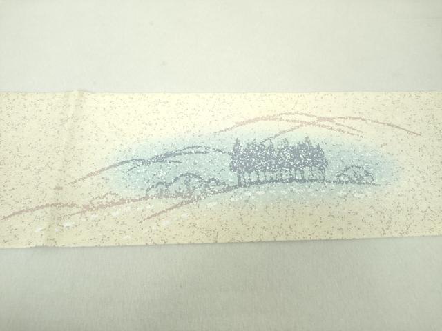 平和屋着物○京都手描友禅 中嶋剛司 蝋彩染 九寸名古屋