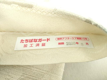 平和屋着物▽六通柄袋帯 スリーシーズン帯 春 夏 秋 唐織 葡萄蔦の葉文 正絹 逸品 DAAU5976ps