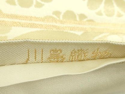 平和屋着物●西陣 川島織物 六通柄 本袋帯 雲取り花文 金糸 正絹 逸品 DAAU5988ps