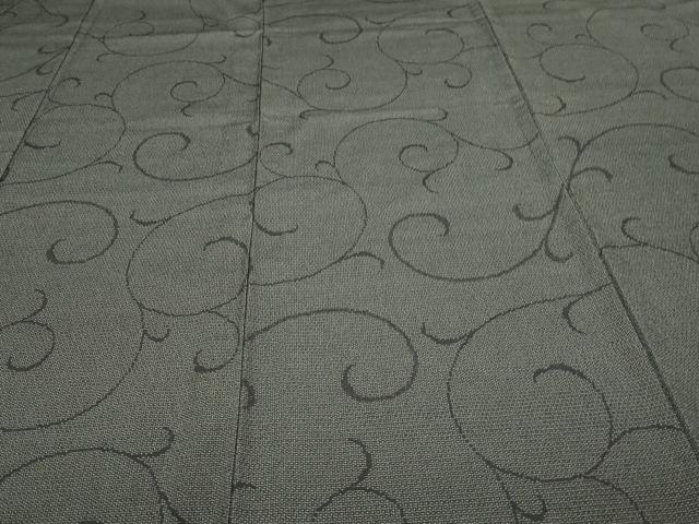 平和屋着物▽本塩沢 単衣 110亀甲 唐草文 正絹 逸品 未使用 DAAU6370sf
