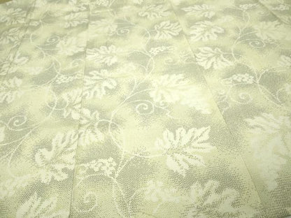 平和屋着物▽本塩沢 単衣 唐草文 正絹 逸品 DAAU6373sf