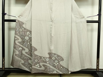平和屋着物▽訪問着 単衣 絞り 辻が花 正絹 逸品 DAAU6374sf