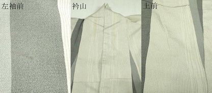 平和屋着物▽本塩沢 単衣 間道 正絹 逸品 DAAU6375sf