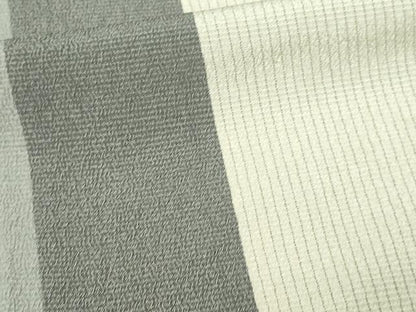 平和屋着物▽本塩沢 単衣 間道 正絹 逸品 DAAU6375sf