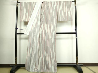 平和屋着物▽小紋 単衣 変わり間道 洗える着物 DAAU6377sf