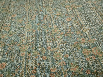 平和屋着物▽小紋 単衣 更紗花文 洗える着物 DAAU6381sf