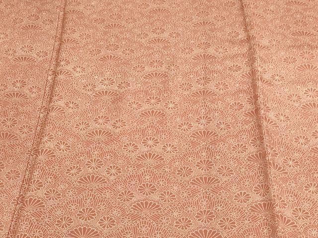 平和屋着物▽江戸小紋 単衣 花松文 正絹 逸品 DAAU6392sf