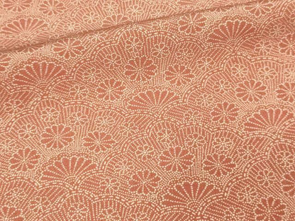 平和屋着物▽江戸小紋 単衣 花松文 正絹 逸品 DAAU6392sf