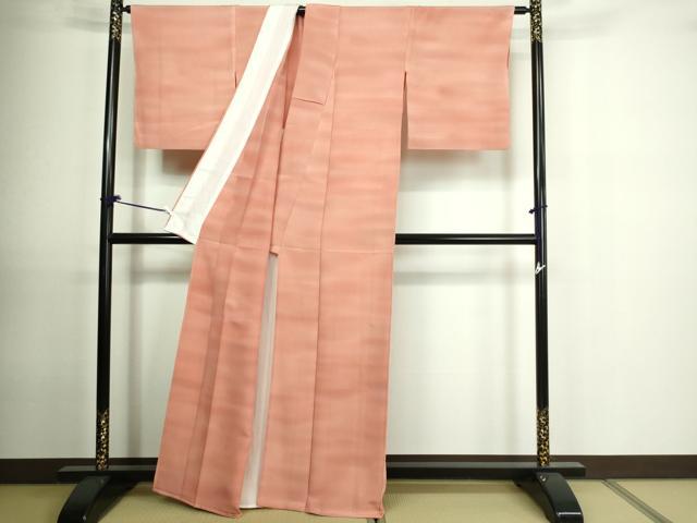 平和屋着物▽上質な小紋　単衣　霞文　暈し染め　正絹　逸品　DAAU6404sf