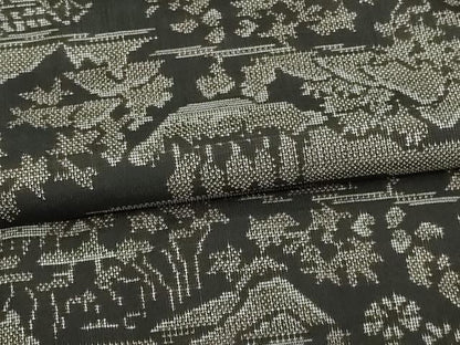平和屋着物▽本場大島紬 単衣 9マルキ 風景文 正絹 逸品 DAAU6406sf