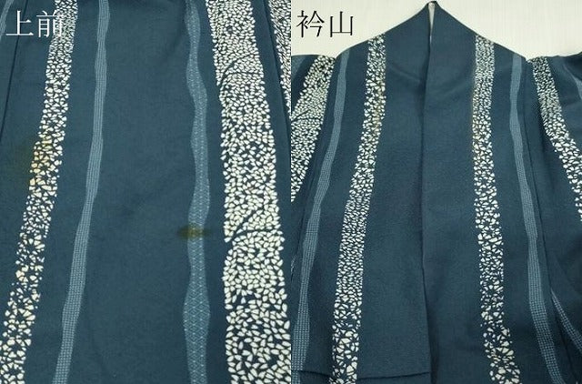 平和屋着物▽上質な小紋　単衣　舞桜文　正絹　逸品　DAAU6407sf