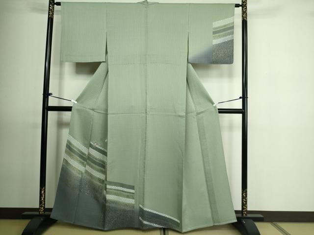 平和屋着物▽訪問着 単衣 刺繍 舞花文 金彩 正絹 逸品 DAAU6411sf