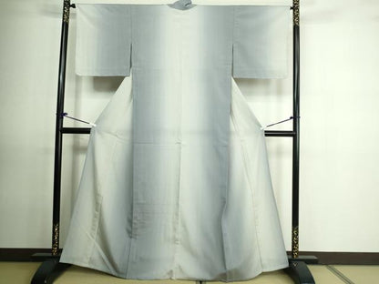 平和屋着物▽上質な小紋 単衣 霞文 正絹 逸品 未使用 DAAU6412sf