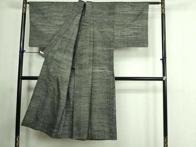 平和屋着物▽男性 紬 単衣 霞文 正絹 逸品 DAAU6419sf