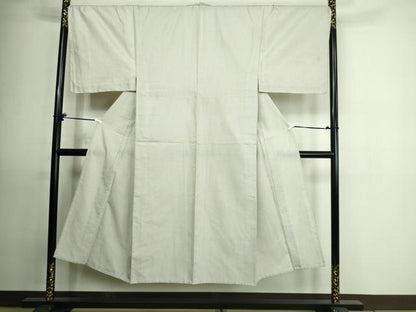 平和屋着物▽男性 本場大島紬 白大島 単衣 7マルキ 正絹 逸品 DAAU6421sf