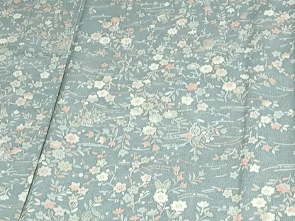 平和屋着物▽上質な小紋 単衣 花蝶文 正絹 逸品 DAAU6424sf