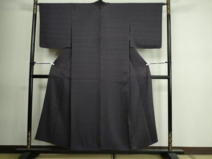 平和屋着物▽上質な小紋 単衣 花尽くし文 反端付き 正絹 逸品 未使用 DAAU6425sf
